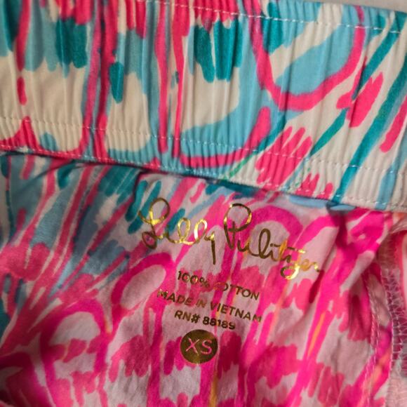 Lilly Pulitzer Oh Shello Cotton Pajama Pants sz xs - Picture 4 of 6